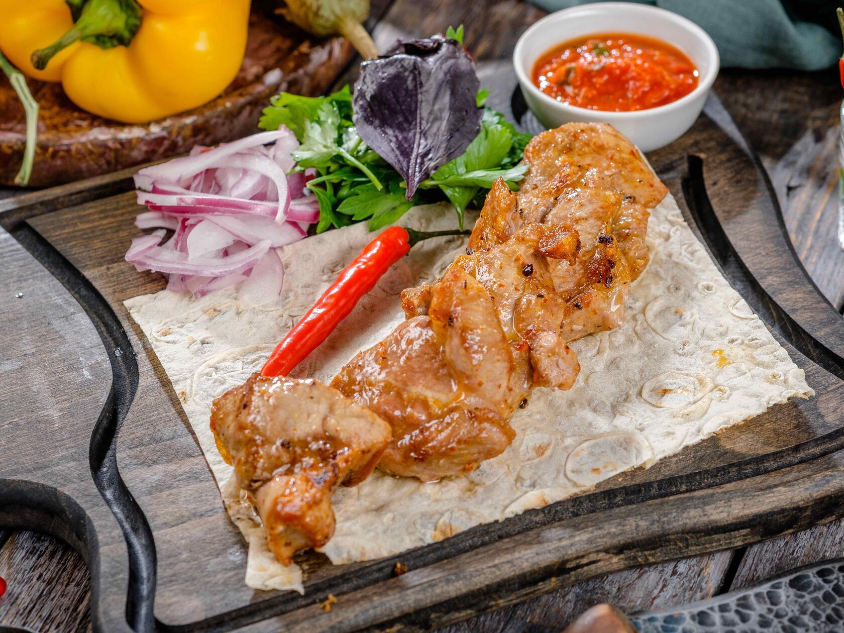 Шашлык из свининой шейки