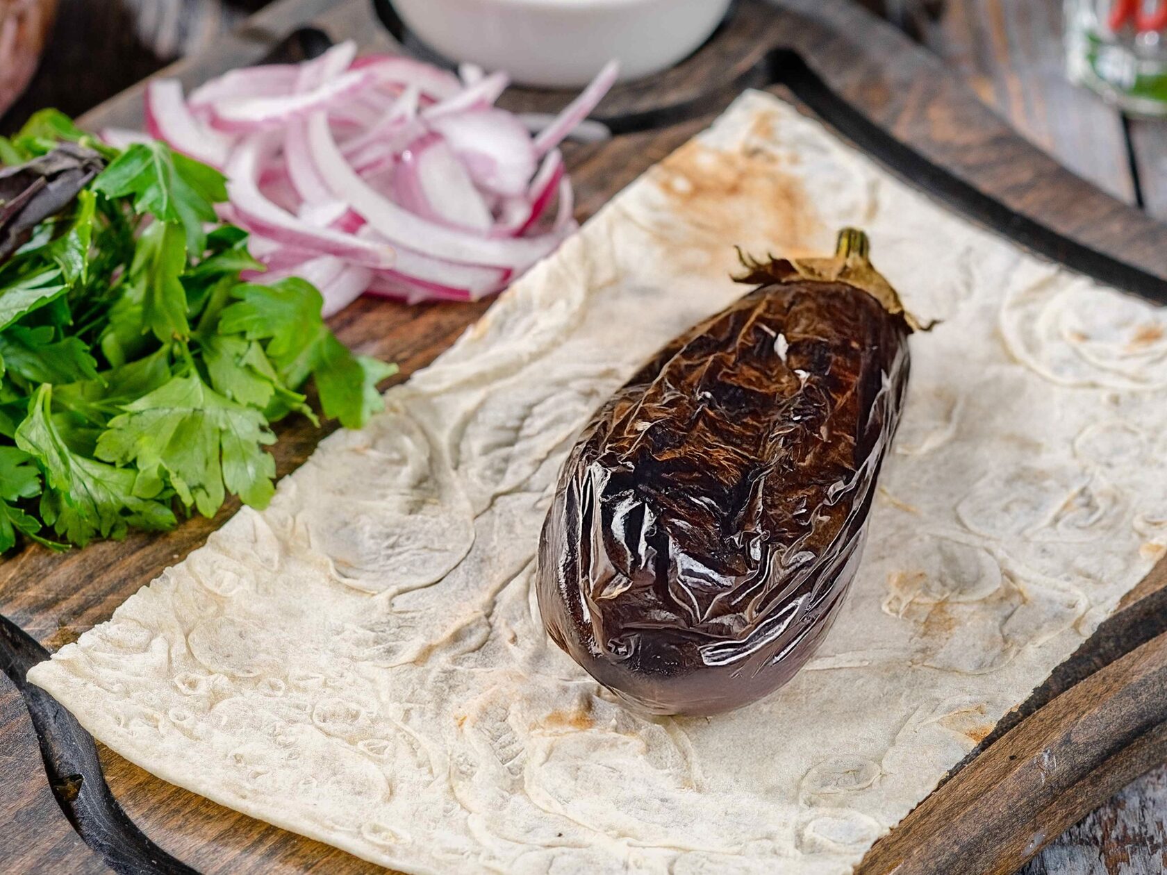 Шашлык из баклажанов